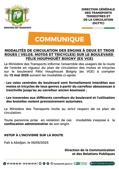 communique-relatif-aux-modalites-de-circulation-des-engins-a-02-et-03-roues-sur-le-boulevard-felix-houphouet-boigny-ex-vge-a-partir-du-15-mai-2025