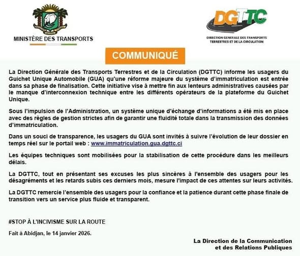 communique-guichet-unique-automobile-gua-reforme-du-systeme-d-immatriculation