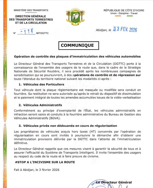 communique-relatif-a-l-operation-de-controle-des-plaques-d-immatriculation-des-vehicules-automobiles