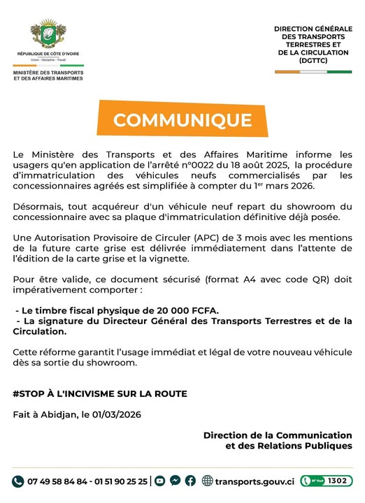 procedure-d-immatriculation-des-vehicules-neufs-commercialises-par-les-concessionnaires